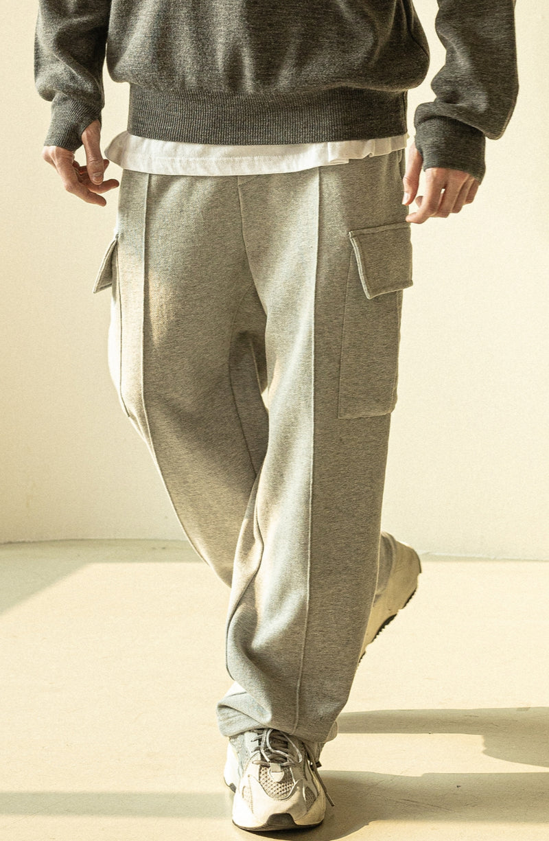マスノウン(MASSNOUN)   STRING HEAVY TRAINING PANTS MWZTP002-GY