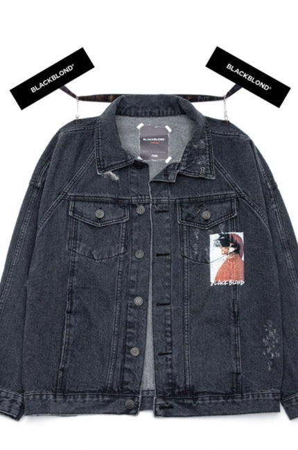 ブラックブロンド(BLACKBLOND)  BBD Inferno Denim Jacket (Chacoal)