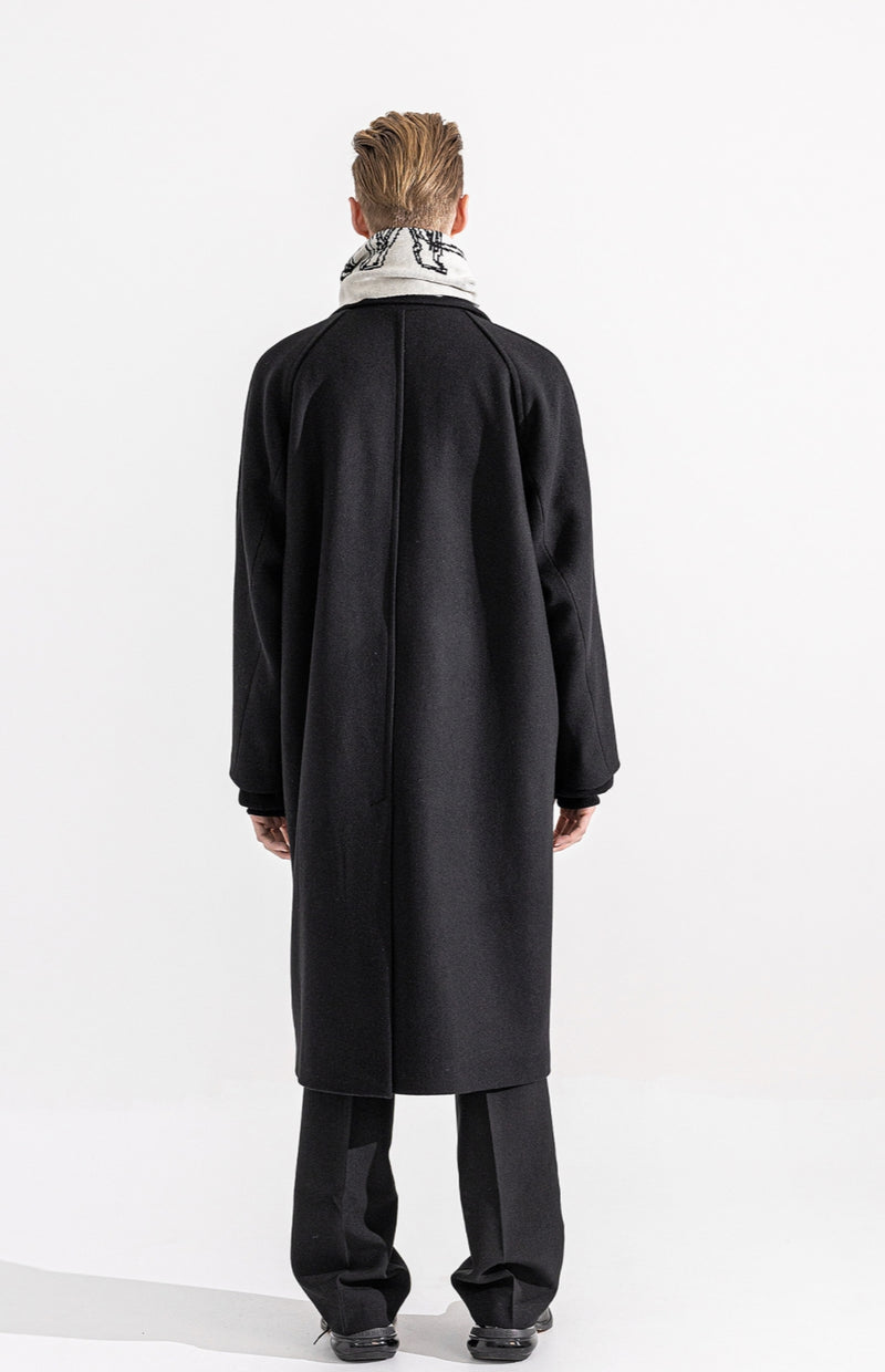 マスノウン(MASSNOUN)  LETTERING TASSEL MUFFLER MWZAM001-WT