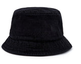 ブラックブロンド(BLACKBLOND)  BBD Smile Logo Denim Bucket Hat (Black)