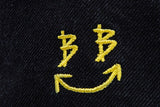 ブラックブロンド(BLACKBLOND)  BBD Smile Logo Denim Bucket Hat (Black)