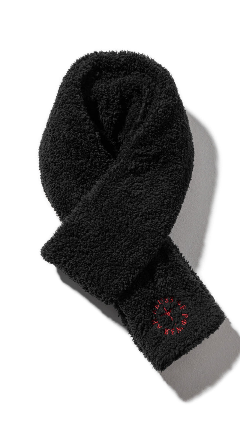 マスノウン(MASSNOUN)  SOFT WOOL ABUSE POWER MUFFLER MWZAM002-BK