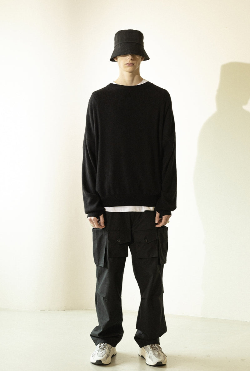 マスノウン(MASSNOUN)  NYLON BUCKET MFZAC001-BK