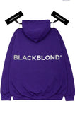 ブラックブロンド(BLACKBLOND)  BBD Reflection Classic Smile Logo Hoodie (Purple)