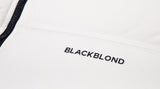 ブラックブロンド(BLACKBLOND)  BBD Logo Patch Duck Down Short Padding Jacket (Ivory)