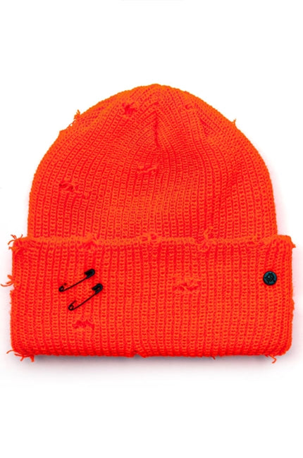 ブラックブロンド(BLACKBLOND)  BBD Ripped Custom Long Beanie (Orange)