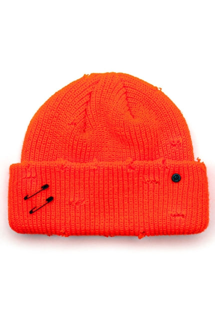 ブラックブロンド(BLACKBLOND) BBD Ripped Custom Short Beanie (Orange)