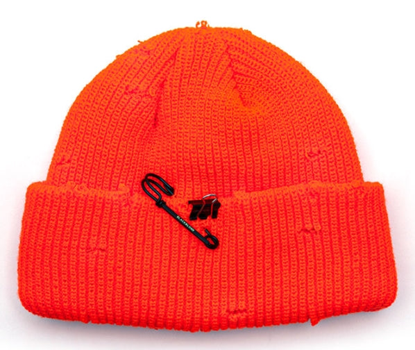 ブラックブロンド(BLACKBLOND) BBD Ripped Custom Short Beanie (Orange)