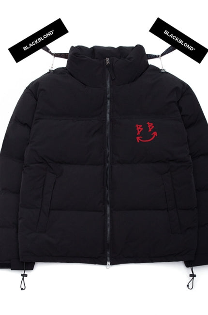 ブラックブロンド(BLACKBLOND)  BBD Devil Smile Duck Down Short Padding Jacket (Black)