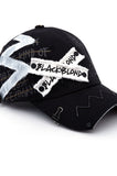 ブラックブロンド(BLACKBLOND)  BBD Original Logo Cap Dirty Custom Ver. (Black)