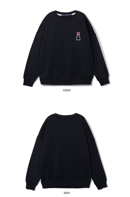 AQO_studiospace(アコスタジオスペース)  AQO HEART EDITION SWEATSHIRTS BLACK