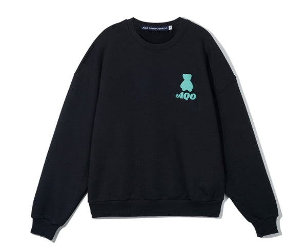 AQO_studiospace(アコスタジオスペース)  AQO LETTERING SWEATSHIRTS NAVY