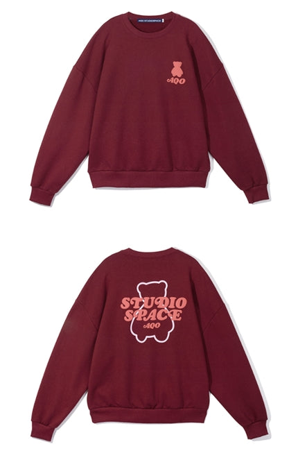 AQO_studiospace(アコスタジオスペース)  AQO LETTERING SWEATSHIRTS WINE