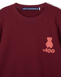 AQO_studiospace(アコスタジオスペース)  AQO LETTERING SWEATSHIRTS WINE