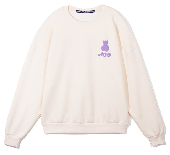 AQO_studiospace(アコスタジオスペース)  AQO LETTERING SWEATSHIRTS IVORY