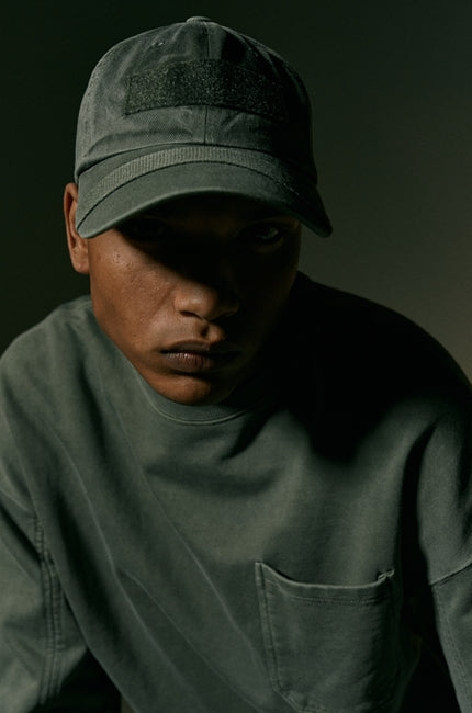 OVERR(オベルー)  20FW PIGMENT KHAKI VELCRO BALL CAP