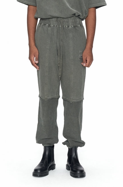 OVERR(オベルー) 20FW PIGMENT KHAKI INSIDE OUT SWEATPANTS