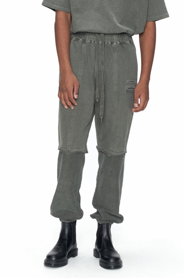 OVERR(オベルー) 20FW PIGMENT KHAKI INSIDE OUT SWEATPANTS