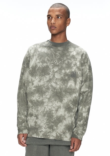 OVERR(オベルー) 20FW TIE-DIE KHAKI L/S T-SHIRTS