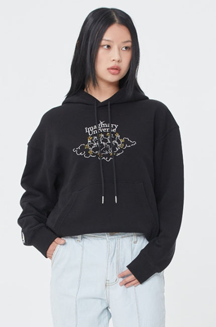 ロマンティッククラウン(ROMANTIC CROWN)   WOMAN RABBIT HOODIE_BLACK