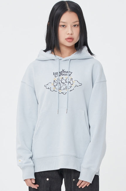 ロマンティッククラウン(ROMANTIC CROWN)   WOMAN RABBIT HOODIE_SKY BLUE