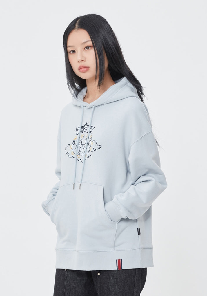 ロマンティッククラウン(ROMANTIC CROWN)   WOMAN RABBIT HOODIE_SKY BLUE