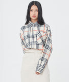 ロマンティッククラウン(ROMANTIC CROWN)  CLASSIC CHECK SHIRT_OATMEAL