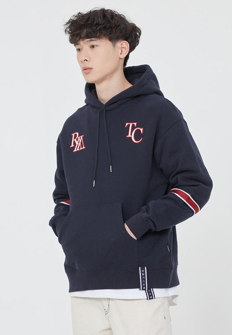 ロマンティッククラウン(ROMANTIC CROWN)   RMTC BANDING HOODIE_NAVY