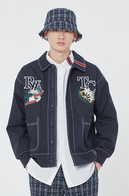 ロマンティッククラウン(ROMANTIC CROWN) RMTC CLUB CARDIGAN_NAVY