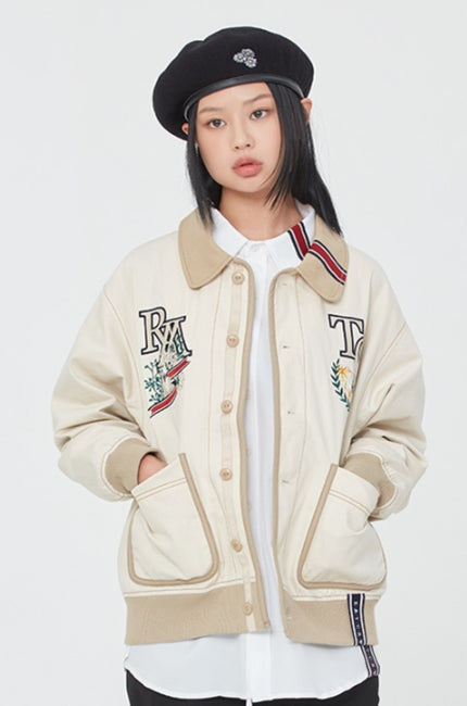 ロマンティッククラウン(ROMANTIC CROWN) RMTC CLUB CARDIGAN_OATMEAL