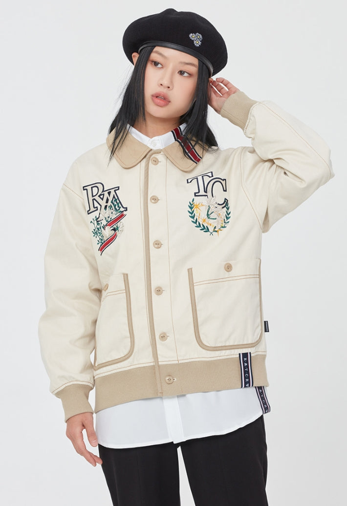 ロマンティッククラウン(ROMANTIC CROWN) RMTC CLUB CARDIGAN_OATMEAL