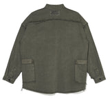 OVERR(オベルー) 20FW PIGMENT KHAKI POCKET SHIRTS