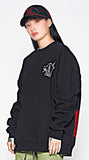 STIGMA(スティグマ) CAT OVERSIZED HEAVY SWEAT CREWNECK BLACK