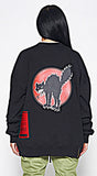 STIGMA(スティグマ) CAT OVERSIZED HEAVY SWEAT CREWNECK BLACK