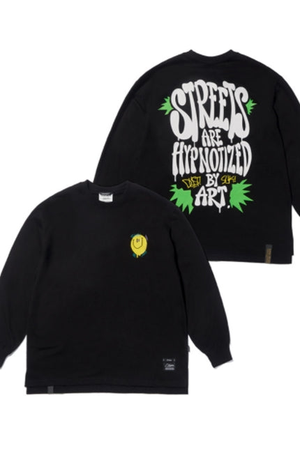 STIGMA(スティグマ) 20 SMILE OVERSIZED LONG SLEEVES T-SHIRTS BLACK