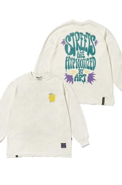STIGMA(スティグマ) 20 SMILE OVERSIZED LONG SLEEVES T-SHIRTS IVORY