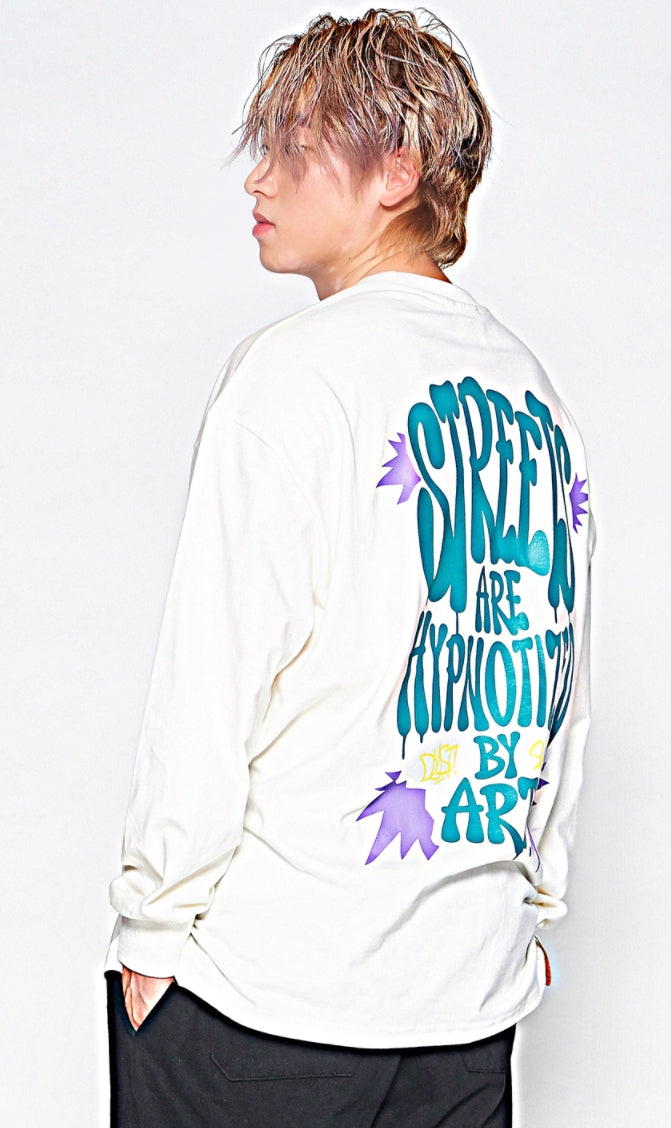 STIGMA(スティグマ) 20 SMILE OVERSIZED LONG SLEEVES T-SHIRTS IVORY