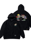 STIGMA(スティグマ) CARTOON OVERSIZED HEAVY SWEAT HOODIE BLACK