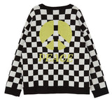 シディスコンマ(SHETHISCOMMA) CHESS PATTERN KNIT