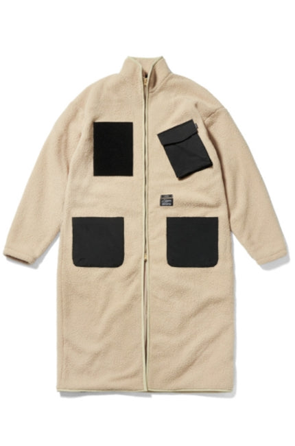 STIGMA(スティグマ) BLEND OVERSIZED FLEECE COAT BEIGE