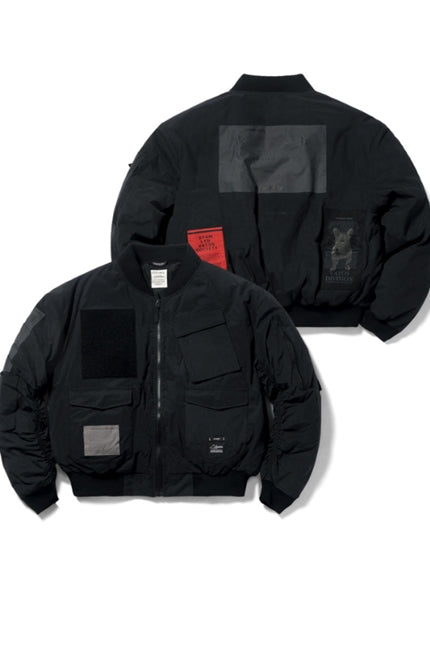 STIGMA(スティグマ) DV TECH OVERSIZED PADDING MA-1 JACKET BLACK