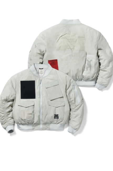 STIGMA(スティグマ) DV TECH OVERSIZED PADDING MA-1 JACKET GREY