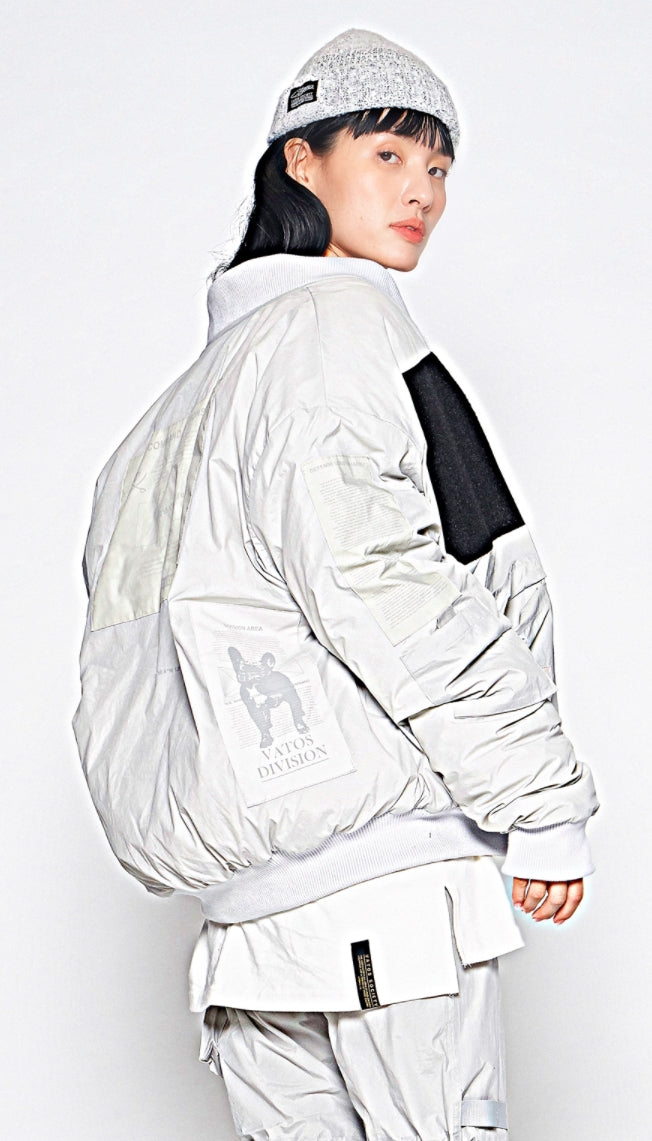 STIGMA(スティグマ) DV TECH OVERSIZED PADDING MA-1 JACKET GREY