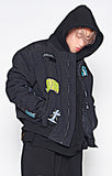 STIGMA(スティグマ) WOLF OVERSIZED QUILTED MA-1 JACKET BLACK