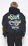 STIGMA(スティグマ) WOLF OVERSIZED QUILTED MA-1 JACKET BLACK