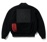 STIGMA(スティグマ) BLEND OVERSIZED FLEECE MA-1 JACKET BLACK