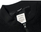 STIGMA(スティグマ) BLEND OVERSIZED FLEECE MA-1 JACKET BLACK