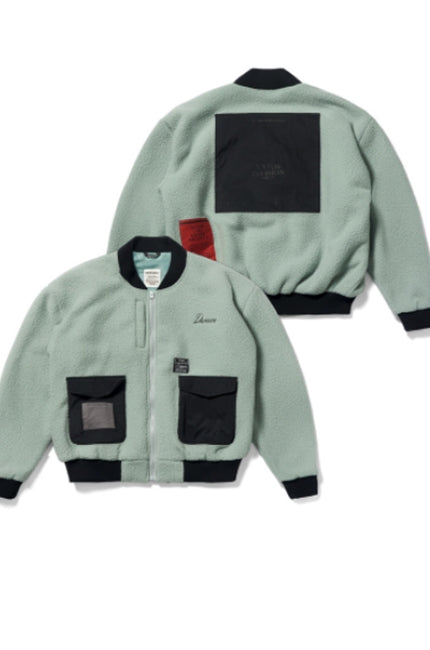 STIGMA(スティグマ) BLEND OVERSIZED FLEECE MA-1 JACKET OLIVE