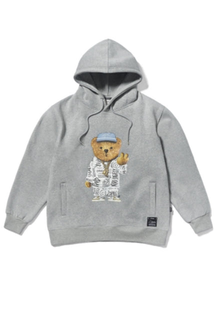[ STIGMA ]★COMPTON BEAR HOODIE STIGMA(スティグマ) 20 COMPTON BEAR HEAVY SWEAT HOODIE GREY