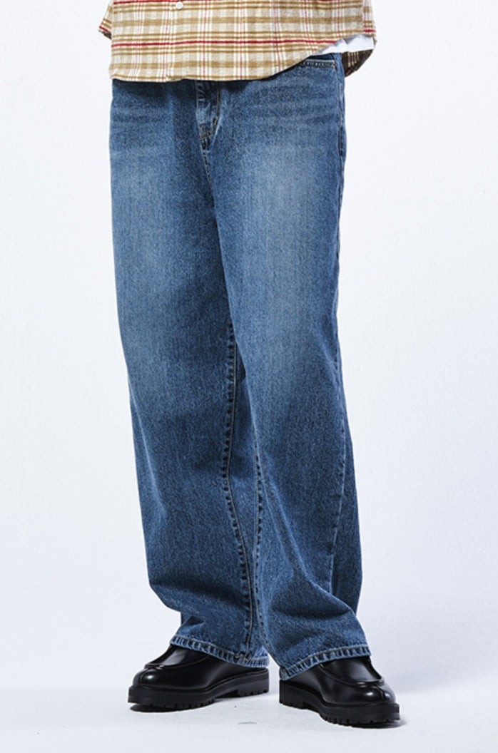 シディスコンマ(SHETHISCOMMA) LONG WIDE DENIM PANTS